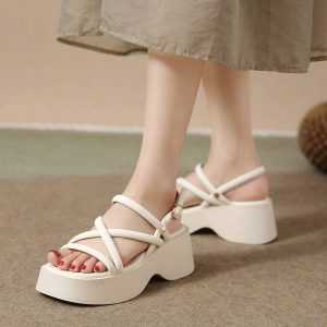 SANDAL QUAI MẢNH CAO CẤP ĐỘN ĐẾ