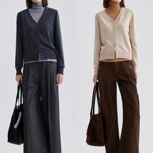 Áo len dệt kim lông cừu CANVAUS