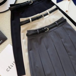 Chân váy xếp ly dáng A lửng nhà ANNA