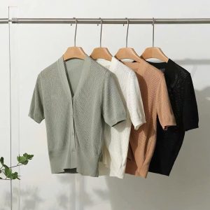 ÁO LEN DỆT KIM CỘC TAY