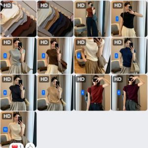 ÁO TAY CỘC CỔ RÙA NHÀ INBLUE