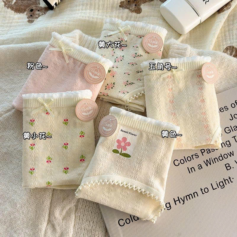 SET 5 QUẦN LÓT CHẤT COTTON XỐP MỀM MỊN