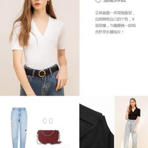 ÁO TAY NGẮN CỔ CHỮ V HÃNG CANVAUS