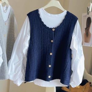 SET ÁO TRẮNG MIX GILE ANNA