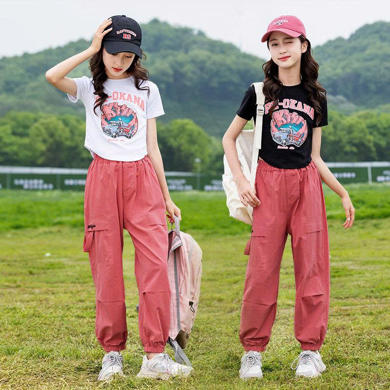 SET ÁO COTTON VÀ QUẦN HIP HOP BÉ GÁI