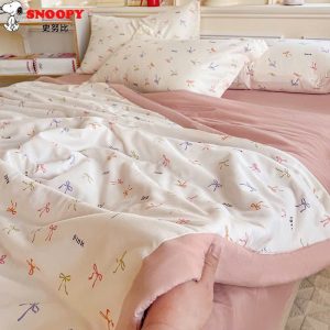 Chăn đũi xơ đậu nành hàng chính hãng Snoopy