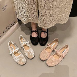 GIÀY LƯỚI ĐẾ BẰNG CHO NỮ