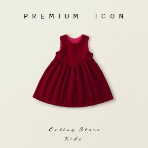 Váy nhung đỏ nhà #PREMIUM