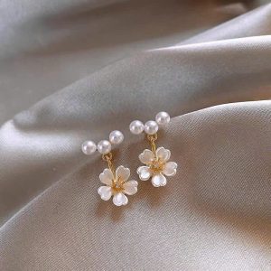 BÔNG TAI HOA MIX NGỌC GOLICC