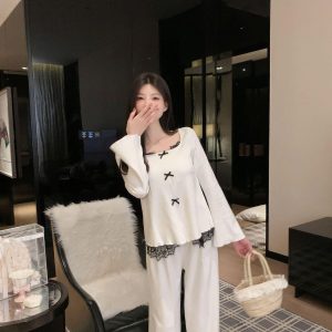 BỘ NỮ MẶC NHÀ PHỐI REN