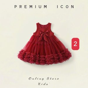 VÁY ĐỎ CHO BÉ HÃNG PREMIUM