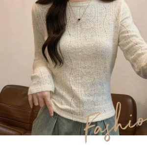 ÁO REN NỮ CỔ TRÒN