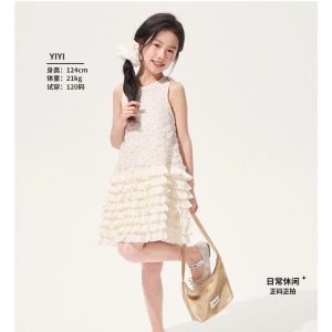 Váy thiết kế nơ lưng sau cho bé gái