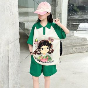 Bộ áo polo quần short cho bé