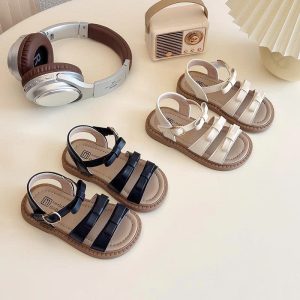 Sandal nơ quai ngang bé gái