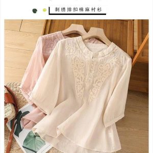 ÁO TAY LỠ THÊU HỌA TIẾT
