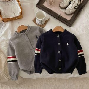 ÁO CARDIGAN LEN PHỐI SỌC TAY BTBG