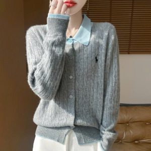 CARDIGAN LEN CỔ BẺ
