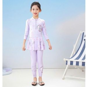 SET ĐỒ BƠI BÉ GÁI KÈM QUẦN DÀI