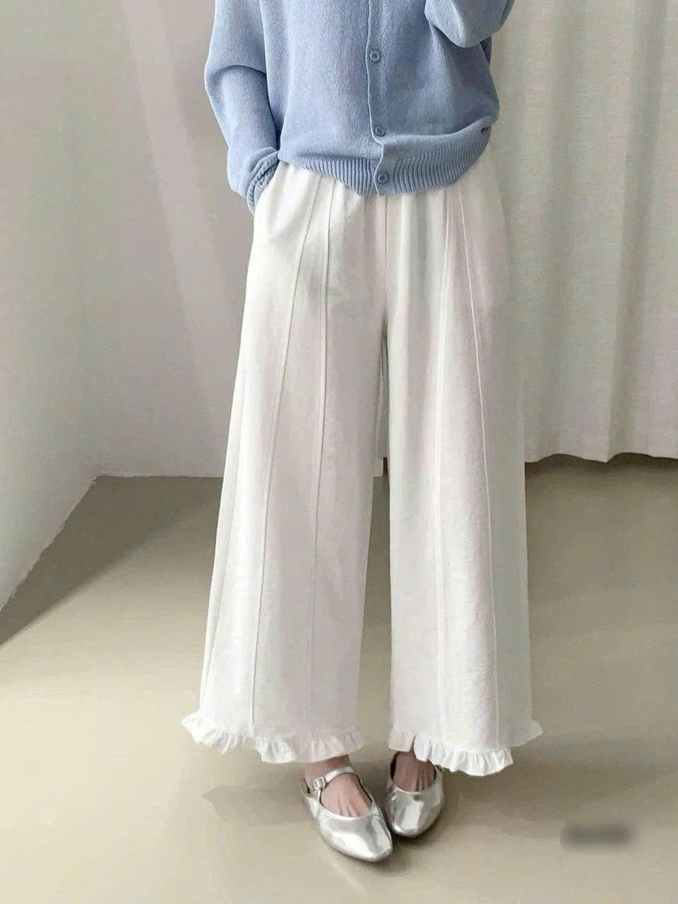 Quần ống rộng bèo nhún Anna