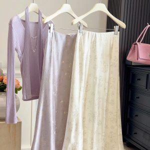 CHÂN VÁY LỤA ĐUÔI CÁ IN NỔI ANNA