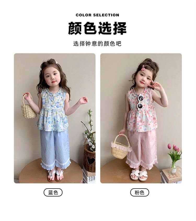 SET ÁO HOA MIX QUẦN SUÔNG BÉ GÁI