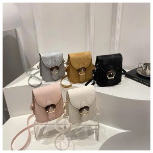 TÚI MINI ĐEO CHÉO KHUY CÀI GỖ