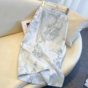 CHÂN VÁY DÀI HỌA TIẾT HOA