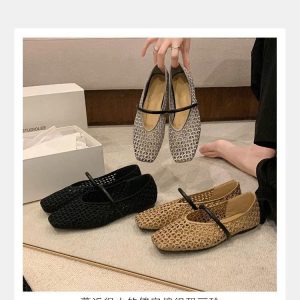 Giày lưới da cừu kiểu Pháp