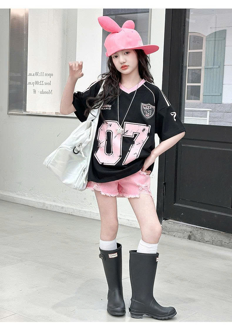 ÁO THỂ THAO 07 MIX SHORT HỒNG