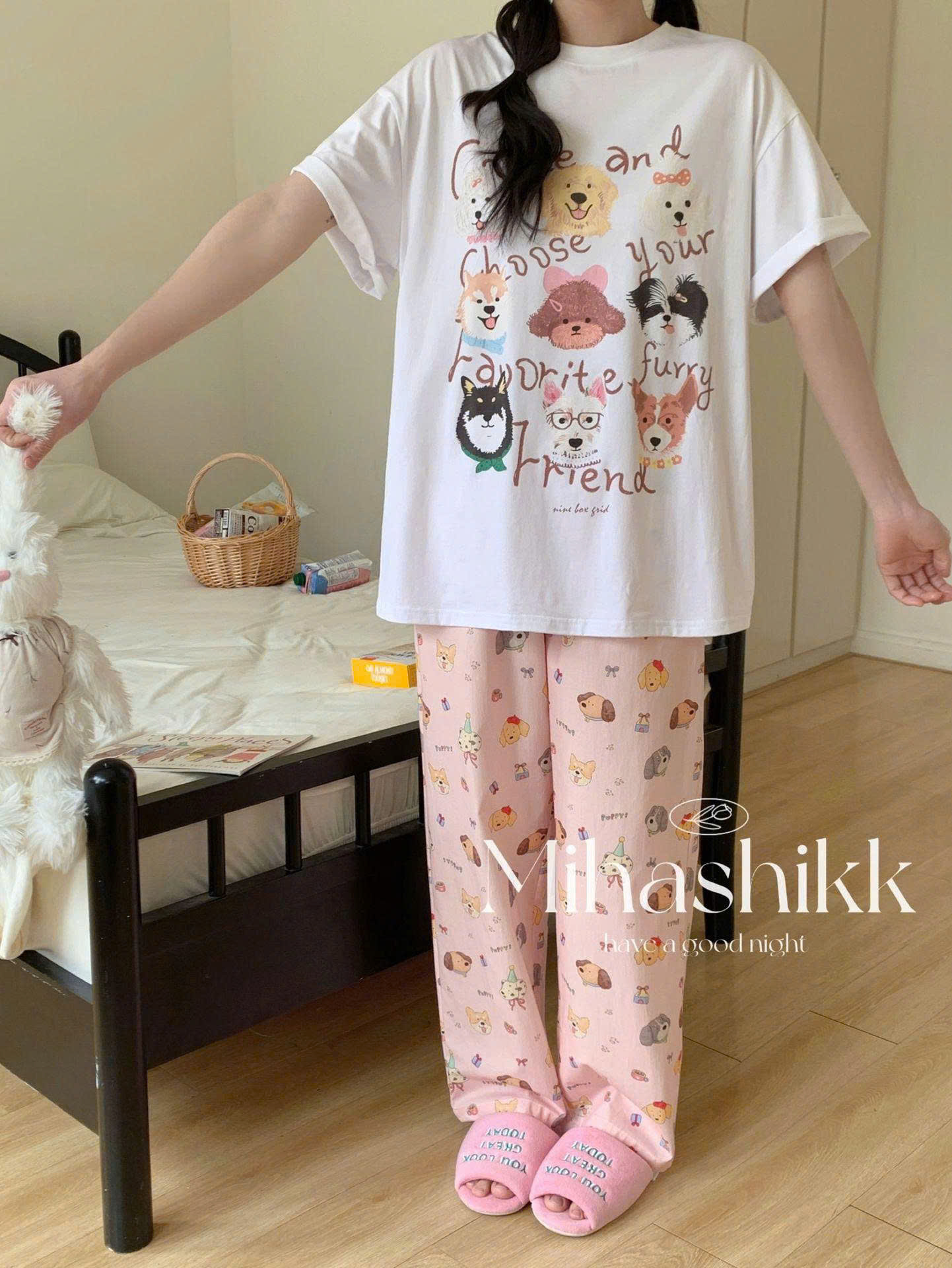 ÁO IN THÚ CƯNG MIX QUẦN ĐŨI