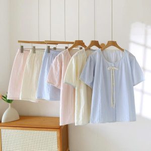 Bộ mặc nhà cotton nguyên chất