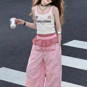 ÁO SÁT NÁCH MIX QUẦN GIÓ SUÔNG HỒNG