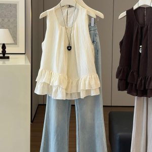 Áo sát nách hai lớp kiểu Hàn Quốc Anna