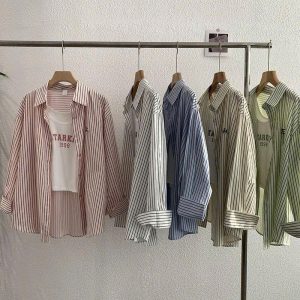SET ÁO SƠ MI SỌC HOT TREND KÈM ÁO TRONG