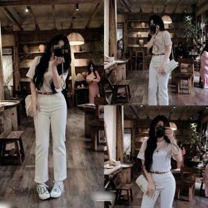 QUẦN JEANS 9 tấc ANNA KÈM BETL