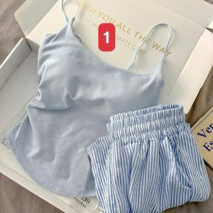 Bộ mặc nhà 2 dây mát mẻ