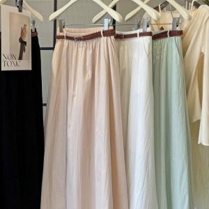 CHÂN VÁY MIDI KÈM BELT ANNA