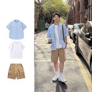 Set mặc hè nam 3 chi tiết