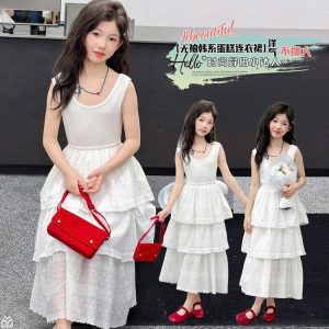 VÁY TẦNG DÁNG DÀI TIỂU THƯ CAO CẤP