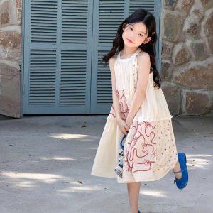 VÁY THÔ CỔ YẾM PHỐI MÀU AMBB