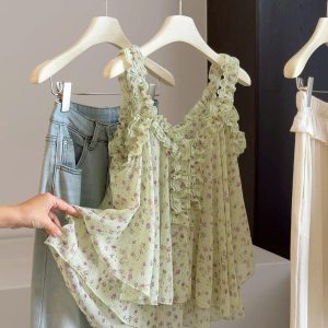 Áo 2 dây kiểu Pháp Anna