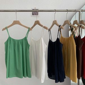 ÁO 2 DÂY TRƠN DÁNG RỘNG CHO NỮ
