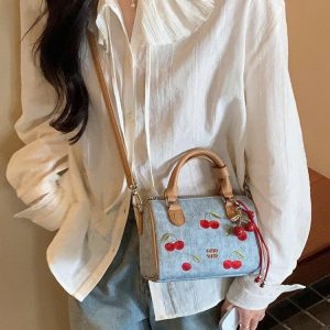 TÚI XÁCH NỮ THÊU CHERRY CHIO2ND