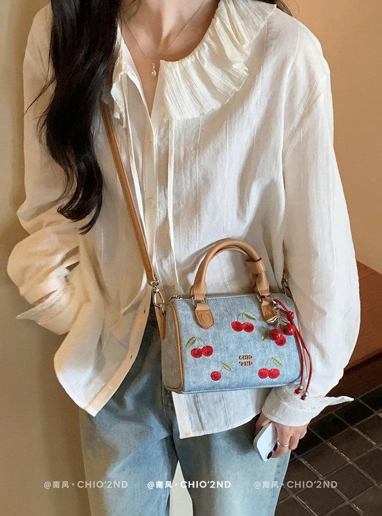 TÚI XÁCH NỮ THÊU CHERRY CHIO2ND