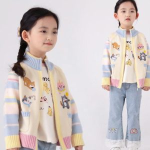 ÁO LEN MÈO CUTE CHO BÉ GÁI