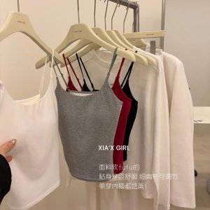 Áo 2 dây có bra lót lụa hàng QCCC