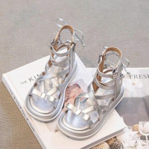 SANDAL CHIẾN BINH BẠC CỔ THẤP CHO BÉ