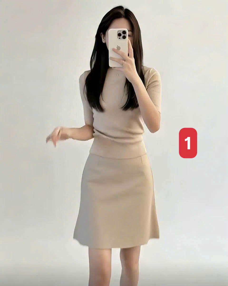 CHÂN VÁY LỤA DÁNG NGẮN NEW