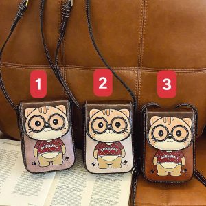 TÚI ĐEO CHÉO MINI BEIBAOBAO HỌA TIẾT MÈO